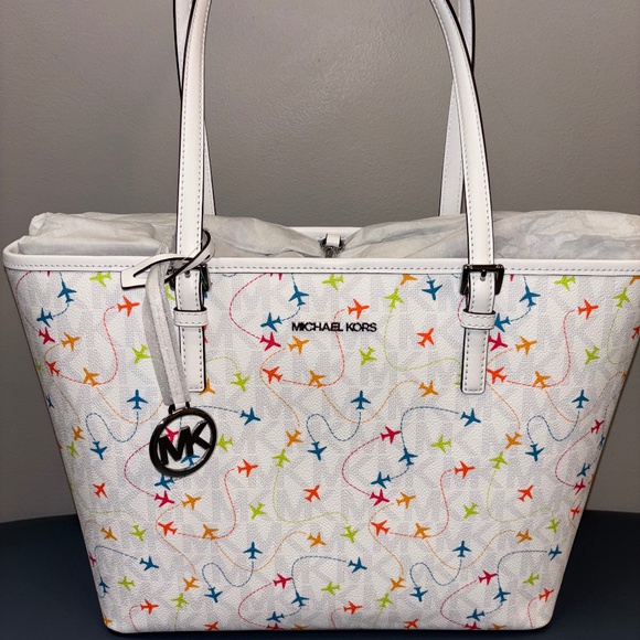 Michael Kors Jetset Airplane Carryall Tote - Picture 1 of 3